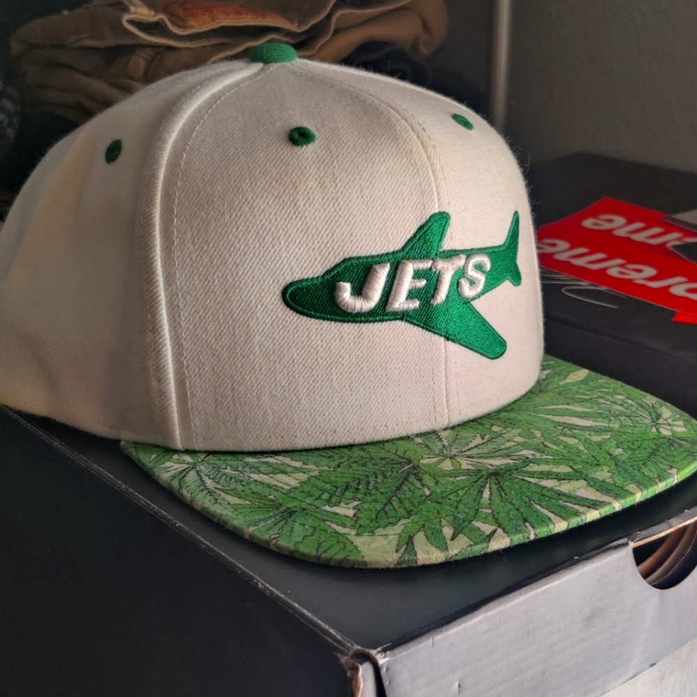 Custom vintage Mitchell & Ness Jets snapback